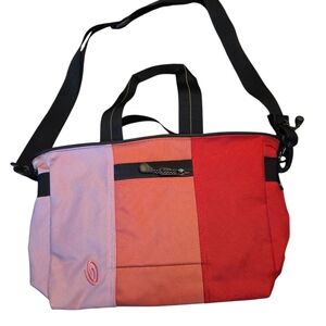 Timbuk2 Pink Orange Red Medium Cargo Tote Bag Color Block